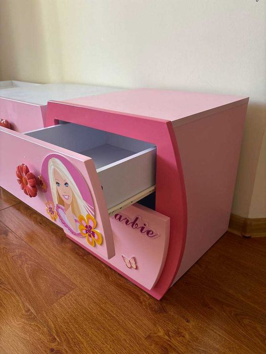 Тумбочка Barbie с двумя ящиками