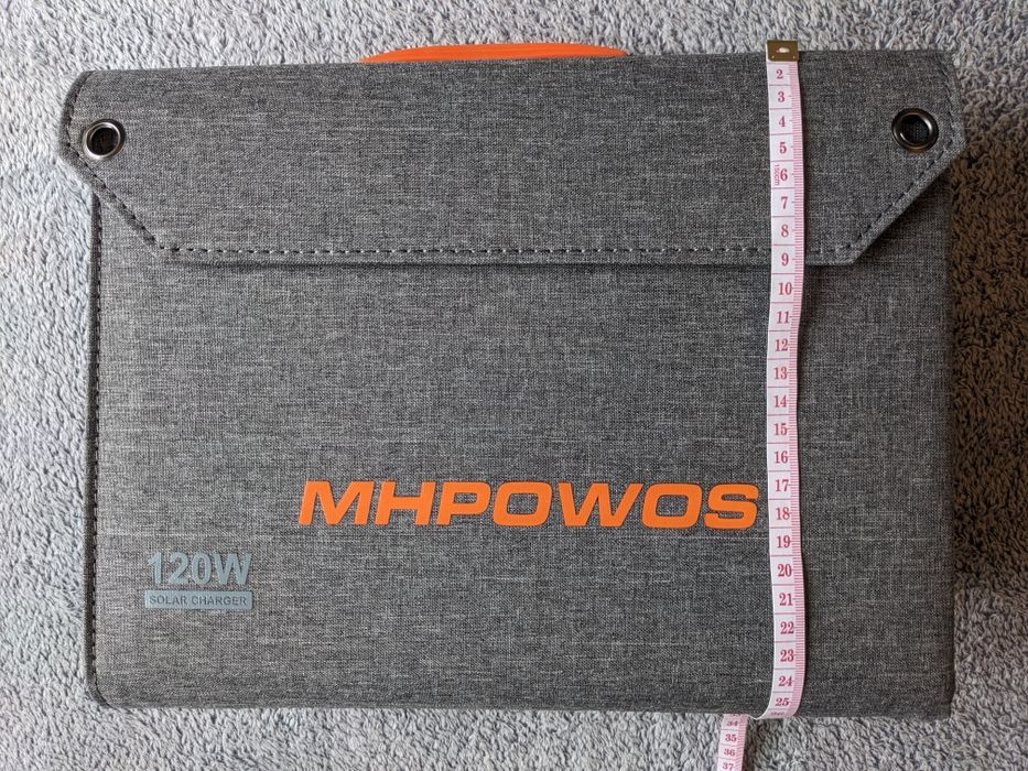 Соларен панел MHPOWOS 120W. Лек и сгъваем, (кемпер, каравани, туризъм)