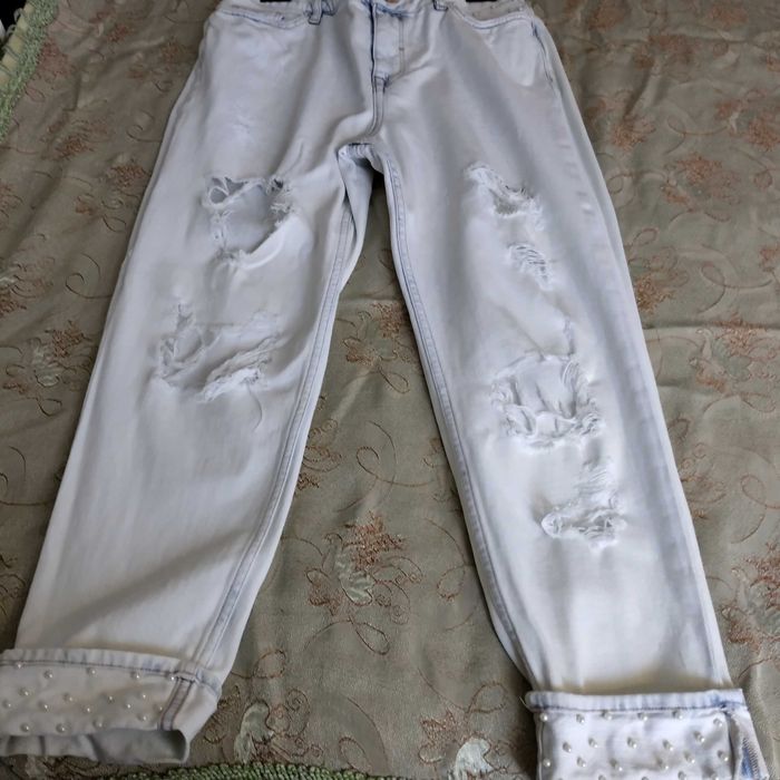 Висок клас дънки с перли