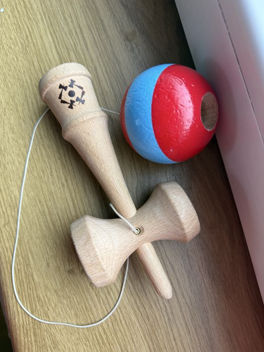 KENDAMA USA , lemn natural