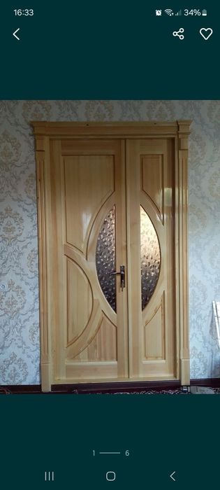 Mdf  va yogoch eshik romlar