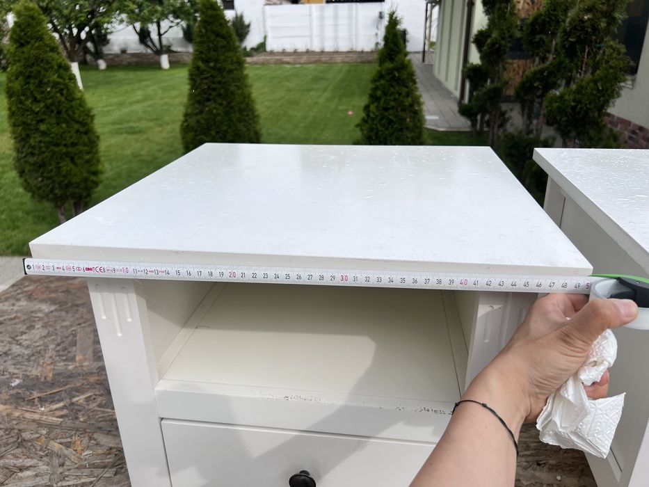 Set de 2 noptiere din mdf vopsit