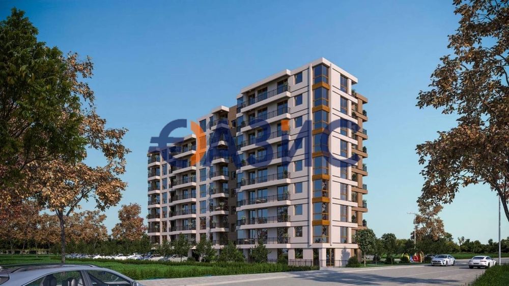 Апартамент с 2 спални и двор (21,5 кв.м) в „Lazur Residence“, м.