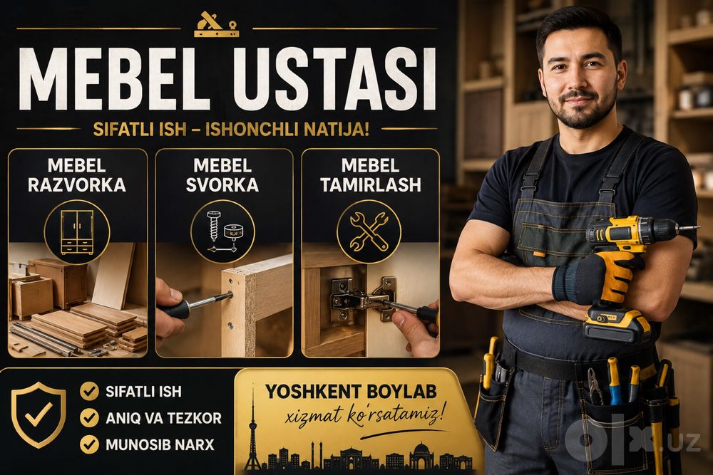 Mebel ustasi | Razvorka • Svorka • Ta’mirlash