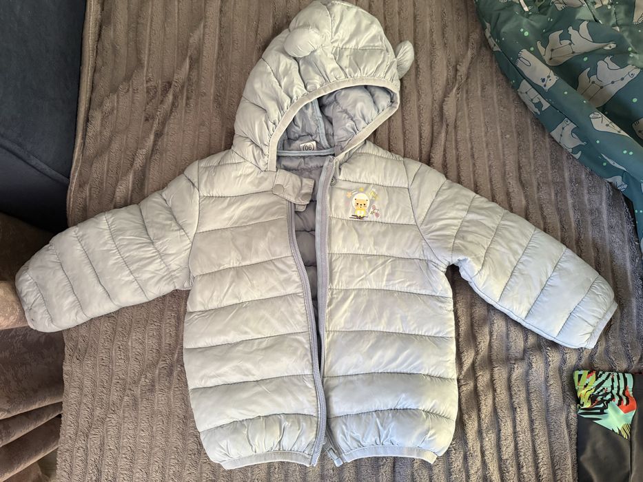 Курточка 90 см голубого цвета