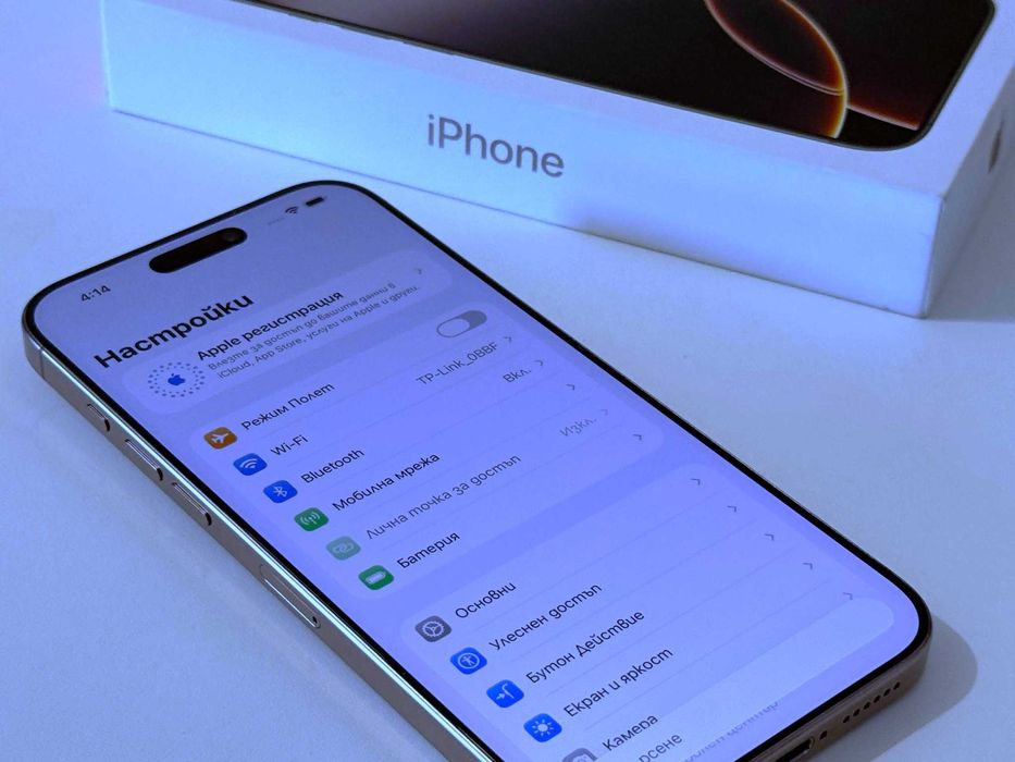 Бартер! Като НОВ! iPhone 16 Pro Max Desert Titanium (Златен) 88%