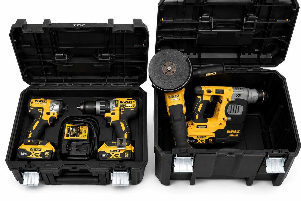 Set scule DeWalt XR 18V Brushless 4 piese