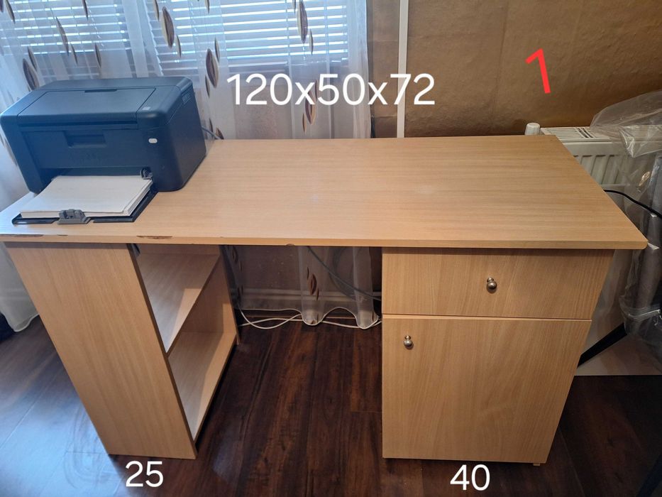 Бюро и шкафче, гардероб единичен