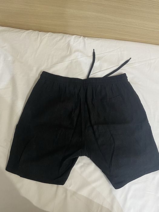 Pantaloni Scurți Negri Texturați Zara – Bermude Casual de Vară (L)