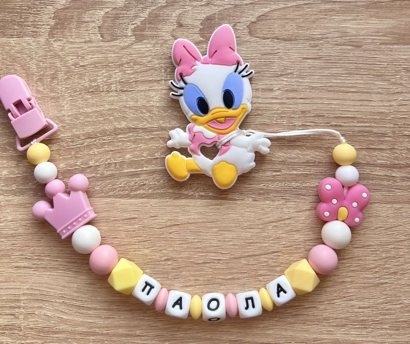 Клипс за биберос с гризалка