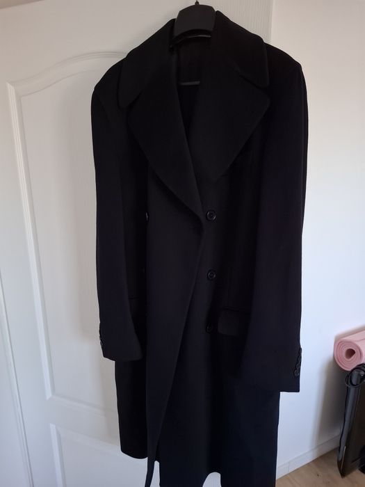 Palton Gianfranco Ferre,white,52/L,lana 90%  casmir 10% ,Made in Italy