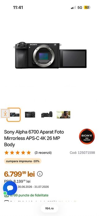 Sony ILCE-6700 ( A6700 ) Body nou