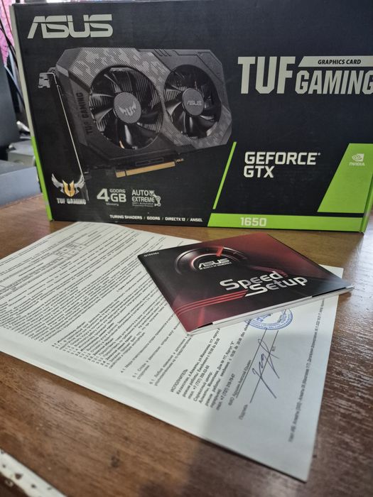 Продам ASUS GTX 1650 4Gb GDDR6