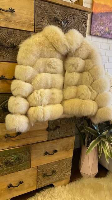 Палто лисица*100% естествена кожа