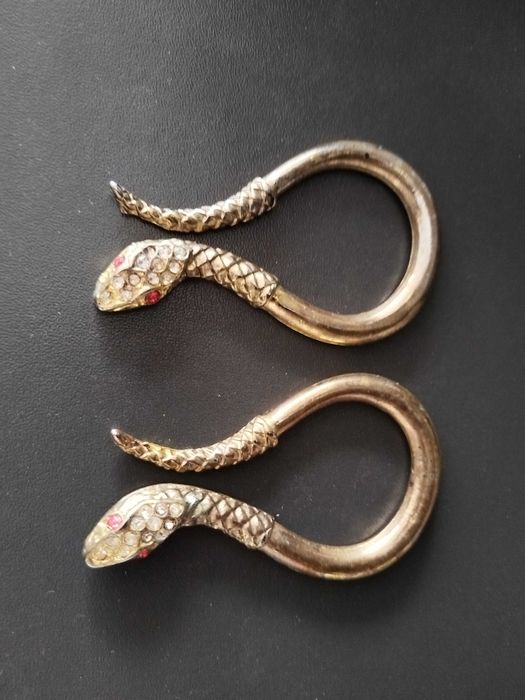 Аксесоар за дрехи 2 броя метални змии от дънки Roberto Cavalli