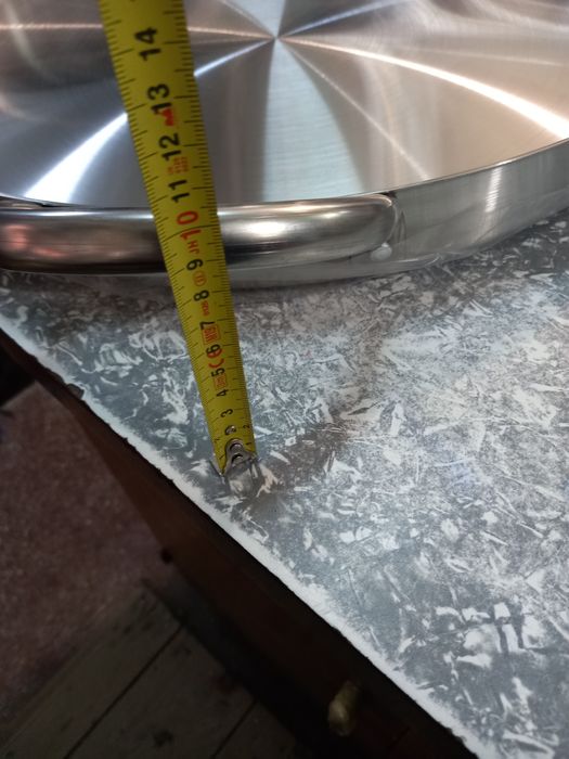 Tavă/ grill, înox alimentar 55 cm x 5,5 cm