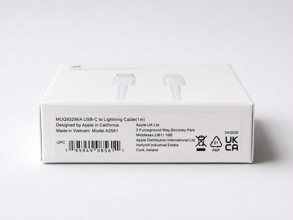 Kit Încărcare Rapidă iPhone – Adaptor 20W USB-C + Cablu Lightning (1m)
