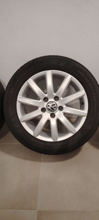 Jante Vw Passat, Jetta, Golf, Skoda + anvelope 205 55 16, dot 2023