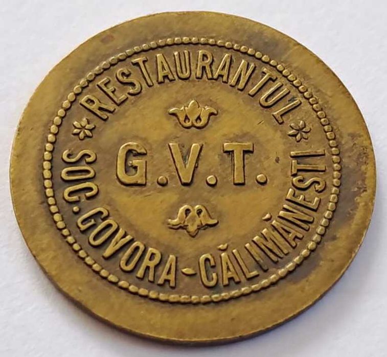 Jeton, 10 Lei  Restaurantul Govora Calimanesti 10 lei G.V.T.