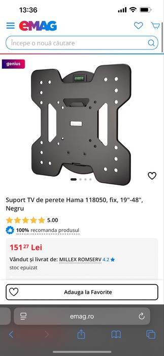 Suport  TV Hama 48-122cm Smart