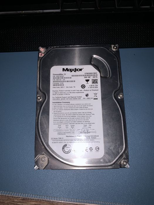 Жесткий диск maxtor и seagate barracuda sata 3.5 500gb