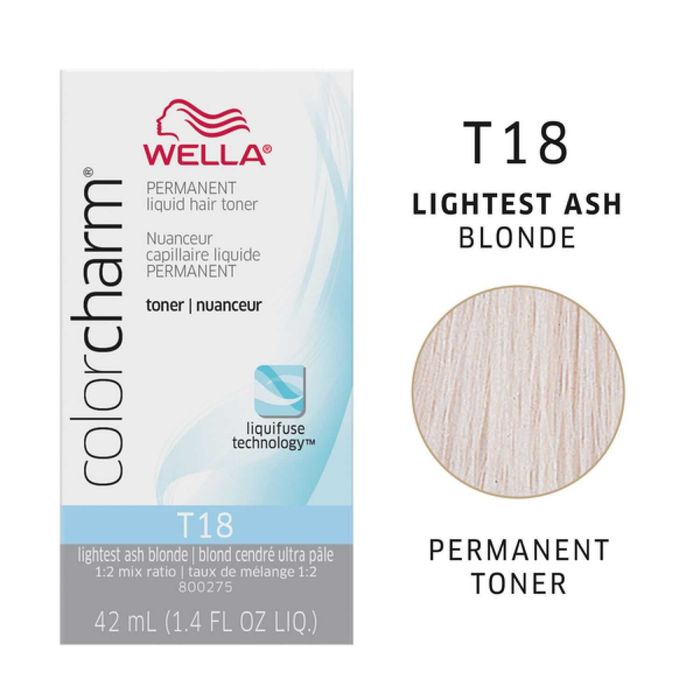 2 buc. Wella T18 Blond Cenusiu Deschis - Toner, neutral culorile calde