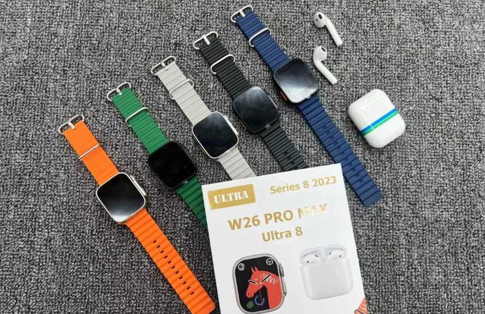 Smart часовник + TWS слушалки W26 Pro Max ULTRA