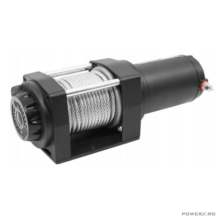 Troliu electric 12 V 130 A, capacitate 1590 Kg, lungime calbu 12 m,