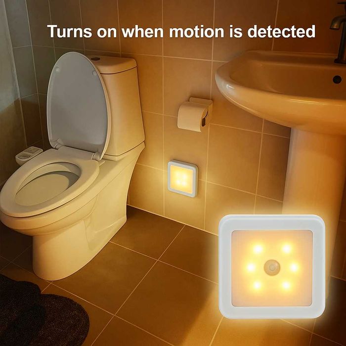 Lampă LED cu senzor mișcare - pentru baie, dulap, hol, scară