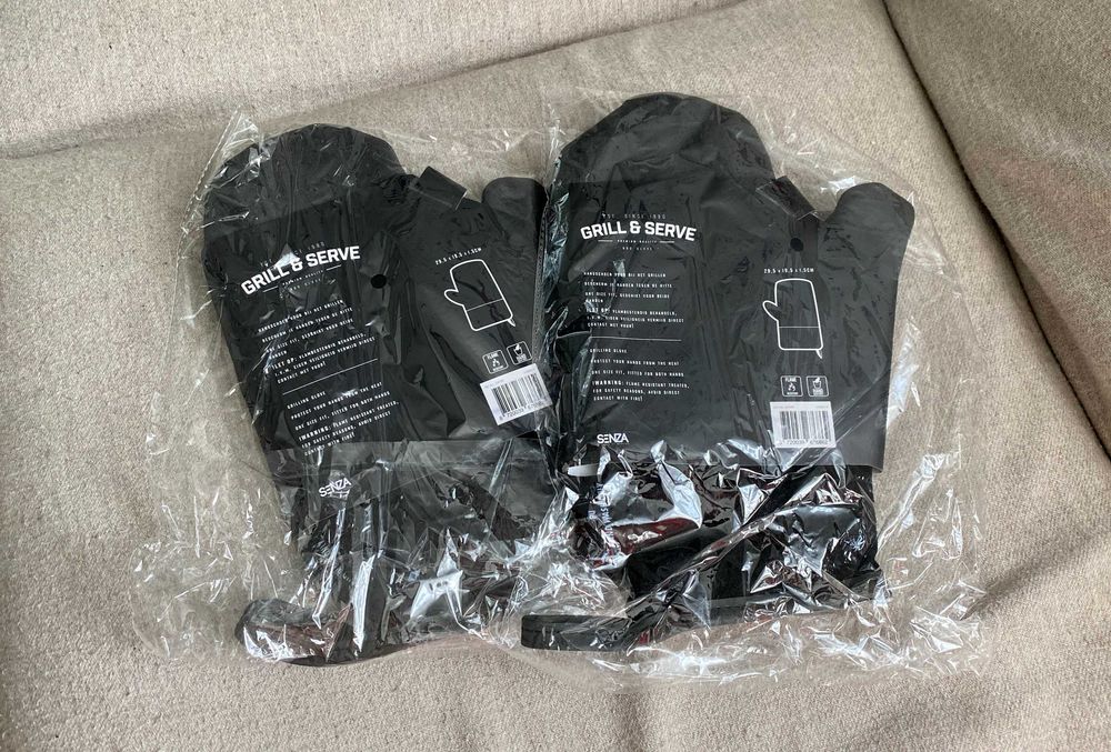 Manusi gratar grill disc ceaun rezistente la foc din piele - olanda