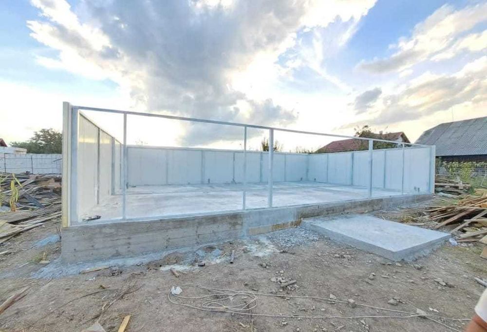 Case pe structura metalica