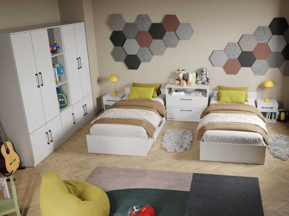 Set Mobila Dormitor Tineret Mihai C19 - Transport Gratuit in 4-10 zile