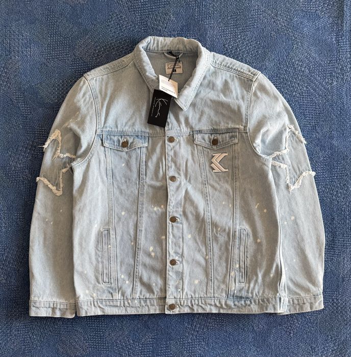 Karl Kani OG PAINTSPLATTER TRUCKER Jacket ОРИГИНАЛНO мъжко дънково яке - M- L