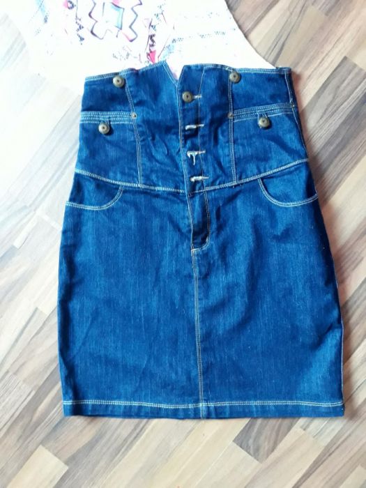 Fusta denim mini