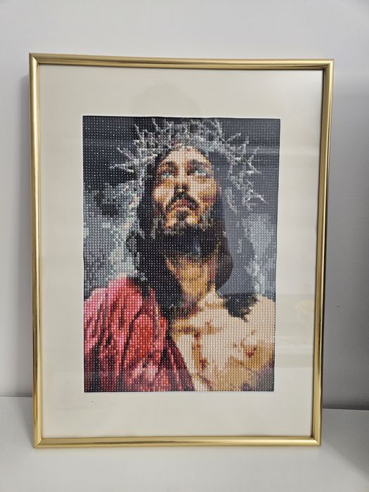Tablou Diamond Painting lucrat manual 30x40 cm – pictură cu diamante h
