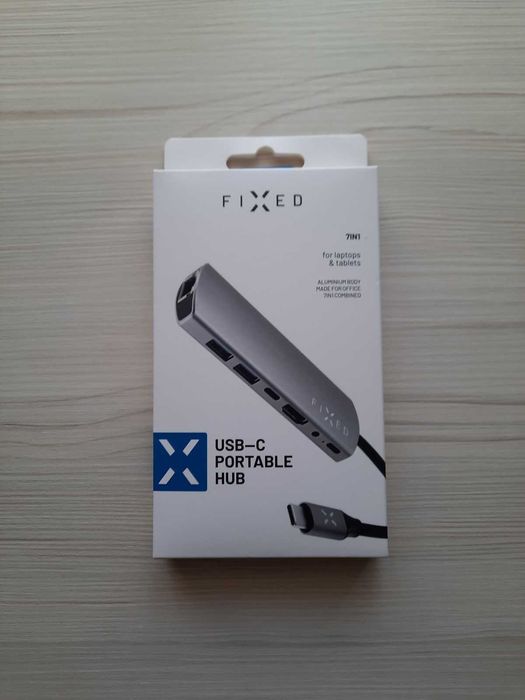 HUB multiport adaptor portabil USB-C 7in1