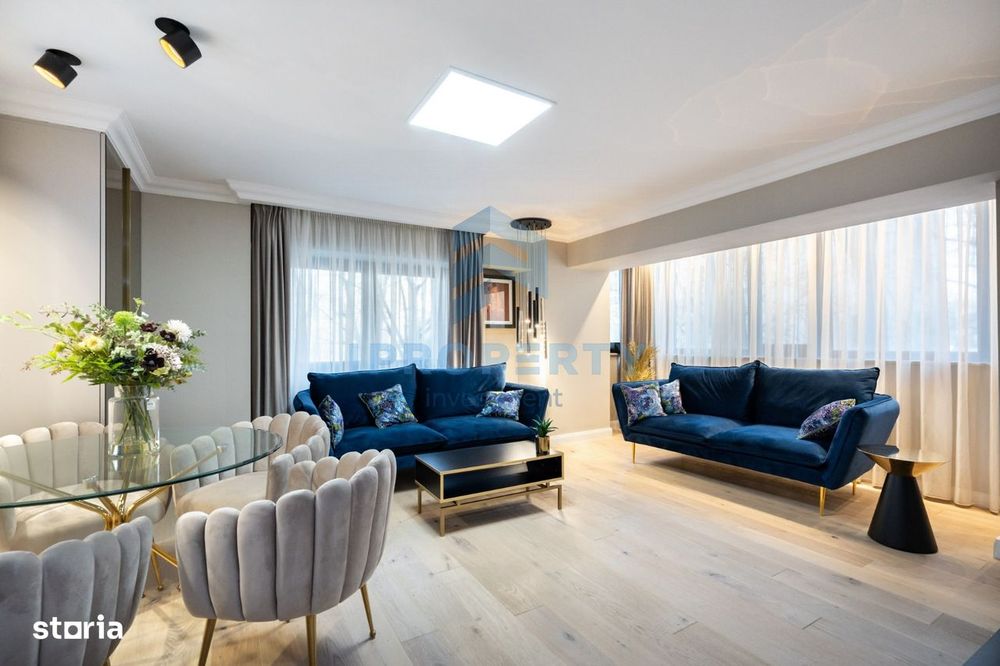 Apartament cu 4 camere mobilat Designer zona Victoriei Guvern