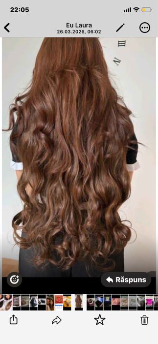 Extensii extra lungi moca brown ondulate clip on banda lata