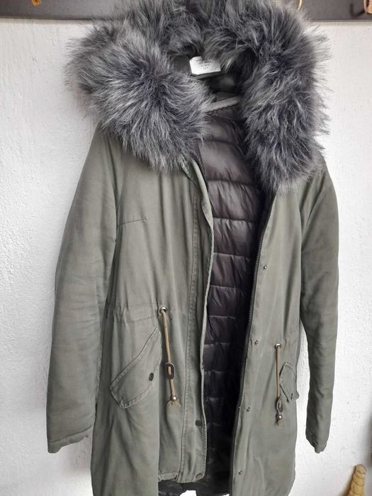 Пухено двулицево зимно яке