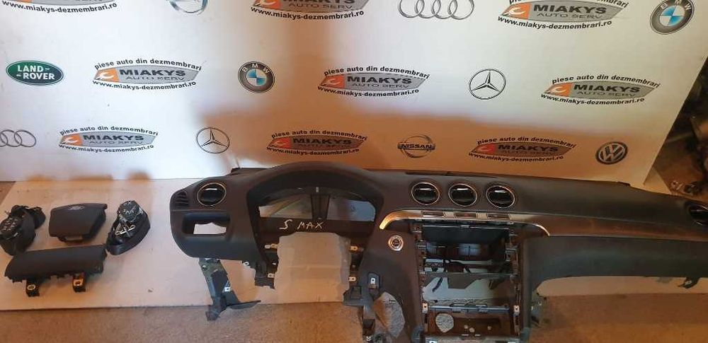 Plansa bord Ford S-Max airbag volan, pasager, centuri fata.