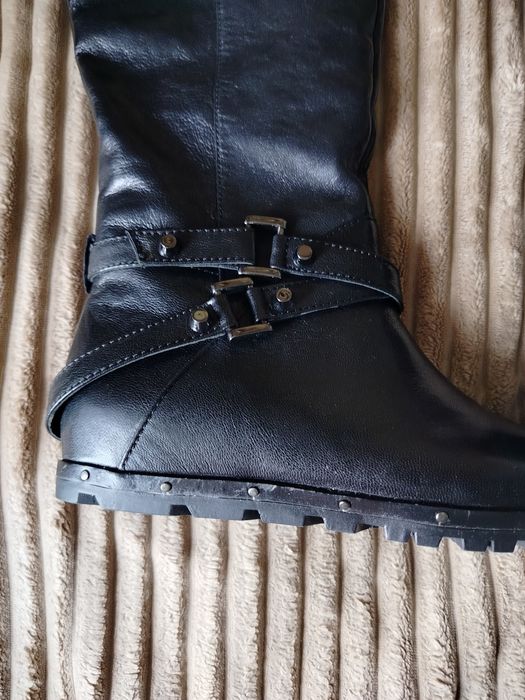 Ботфорты, сапоги кожаные новые