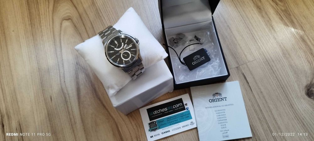 Часовник Ориент-Автоматик, сапфир кристал, 100 м. Отличен