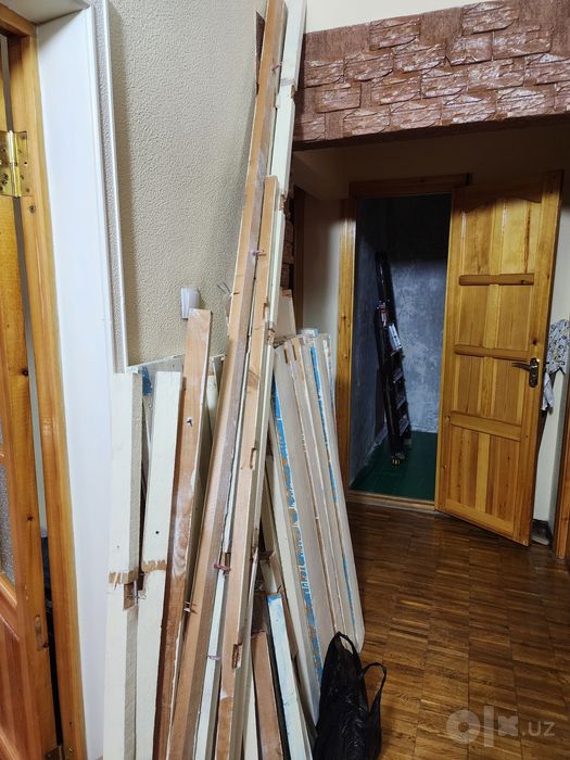 Остатки после ремонта, брус, доски