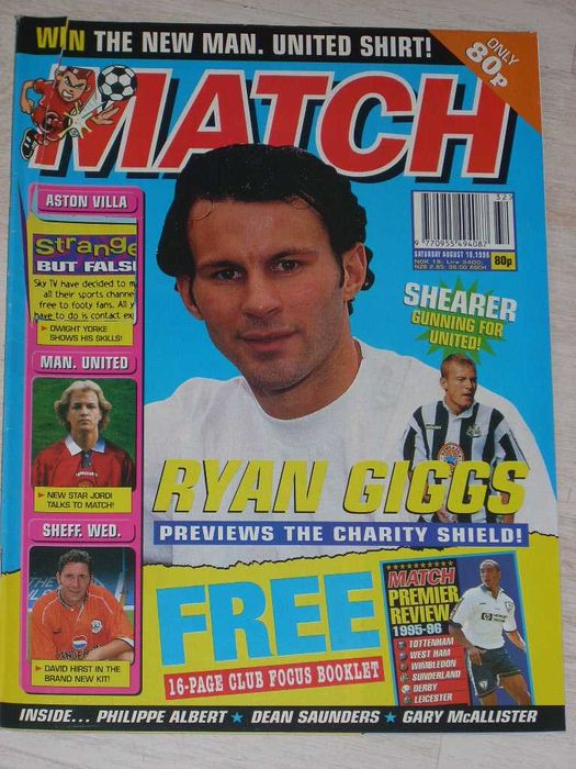 Оригинални английски футболни списания Мач MATCH от 1996 г.