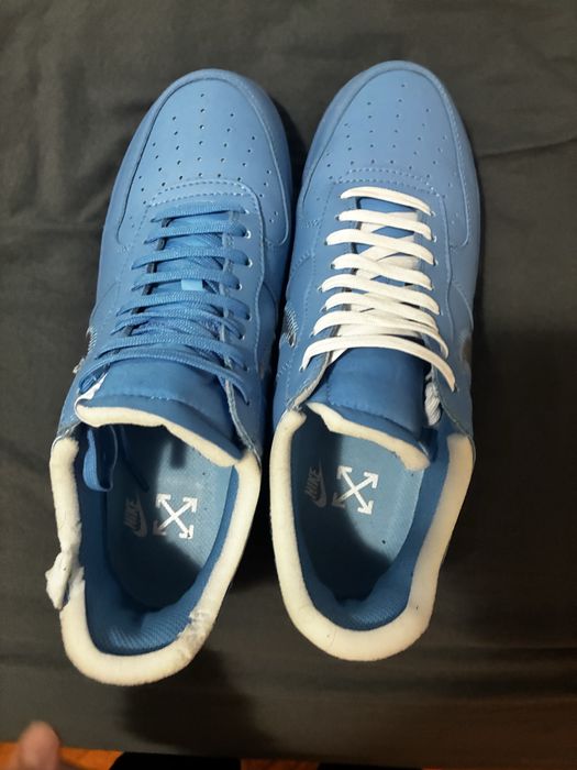 Nike air force 1 off white university blue