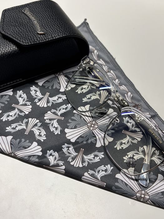 Chrome Hearts Clear/Silver – Очила със защита от синя светлина