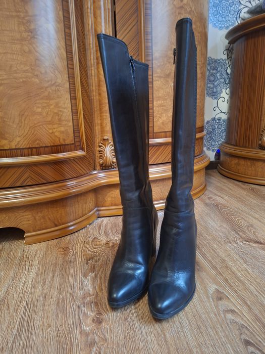 Сапоги женские Кожа