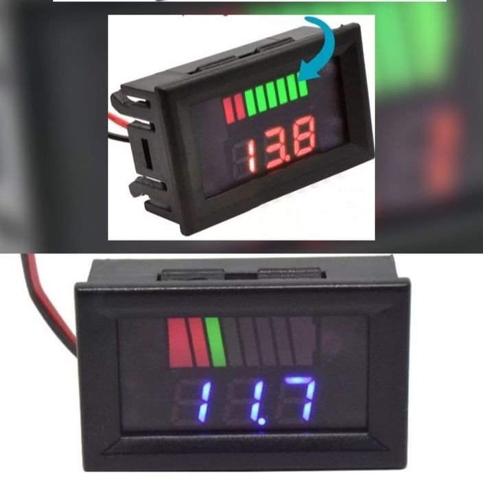 Voltmetru 12V - 72V Nivel Incarcare Voltmetru 12 - 84V Stare Incarcare