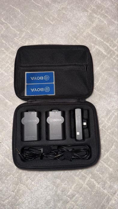 Set microfon wireles BOYA BY-WM4 Pro-K4 pt iphone