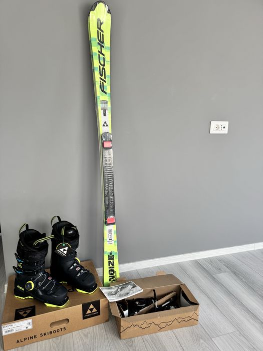 Set complet Schiuri Fischer RC4 WC SL  NOIZE CONTROL Marime 41  1/3  2026 /  Clapari Fischer RC4 120 MV BOA/Legaturi Fischer toate noi in cutii.
